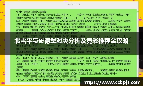 北雪平与哥德堡对决分析及竞彩推荐全攻略